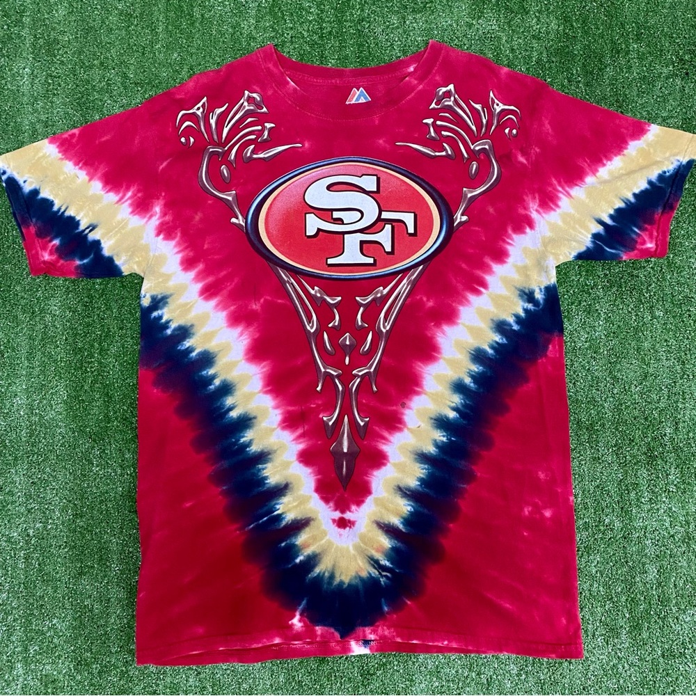 San Francisco 49ers Tie Dye T-shirt Size:L